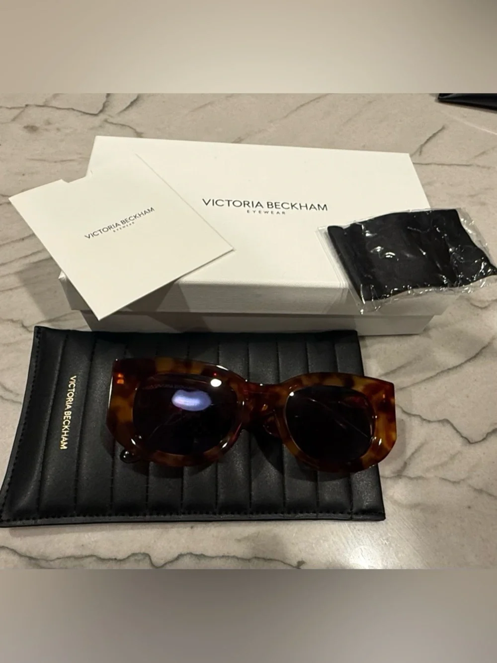 Victoria Beckham VB654S 222 Tortoiseshell Cat Eye Sunglasses 50-22-145 NWT Italy